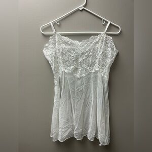 Coquette Diva White Lace‎ Slip Dress